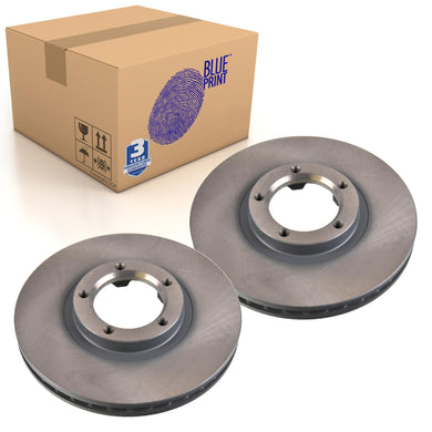 Pair of Front Brake Disc Fits Ford OE 5029815 Blue Print ADF124329