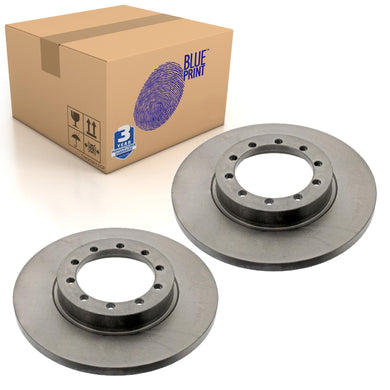 Pair of Rear Brake Disc Fits Ford OE 1488311SK Blue Print ADF124331