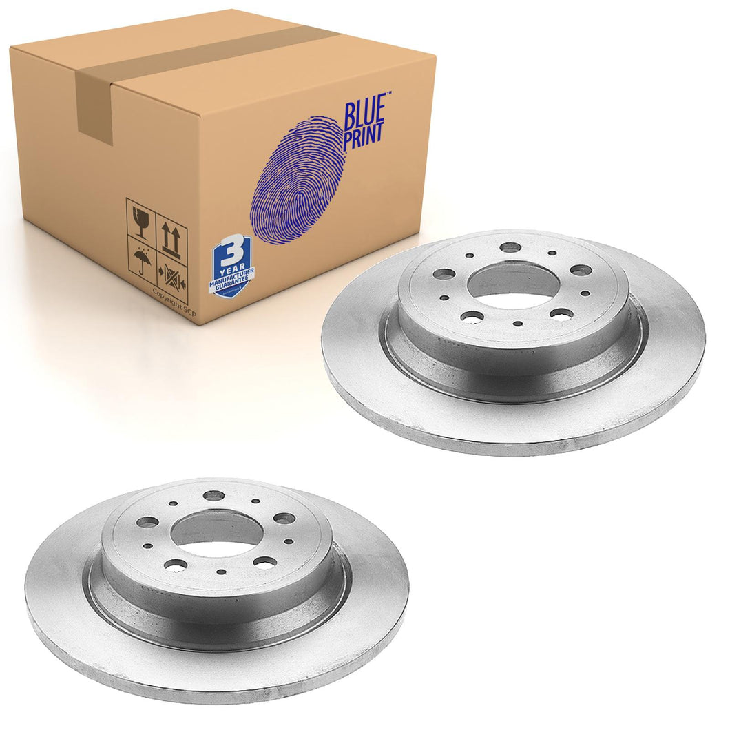 Pair of Rear Brake Disc Fits Volvo S 60 XC70 OE 9434167 Blue Print ADF124333