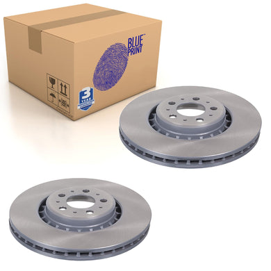 Pair of Front Brake Disc Fits Volvo OE 30657301 Blue Print ADF124336