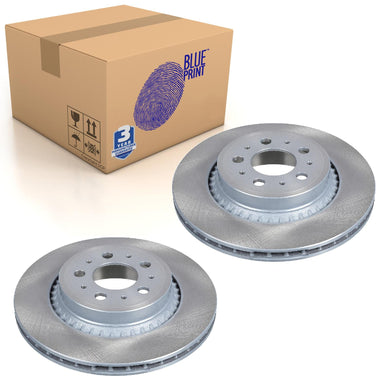 Pair of Rear Brake Disc Fits Volvo OE 31471824 Blue Print ADF124337