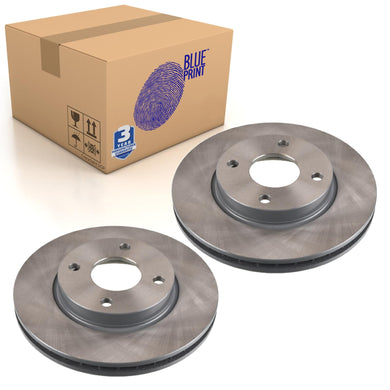 Pair of Front Brake Disc Fits Ford OE 1757848 Blue Print ADF124344