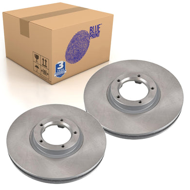 Pair of Front Brake Disc Fits Ford OE 5029816 Blue Print ADF124345