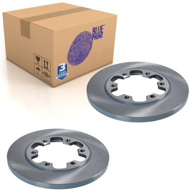 Pair of Rear Brake Disc Fits Ford OE 1815600 Blue Print ADF124348