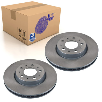 Pair of Front Brake Disc Fits Volvo OE 31262092 Blue Print ADF124352