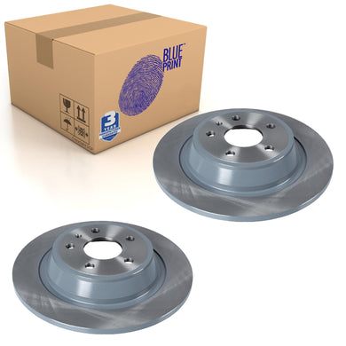Pair of Rear Brake Disc Fits Ford OE 2016293 Blue Print ADF124356