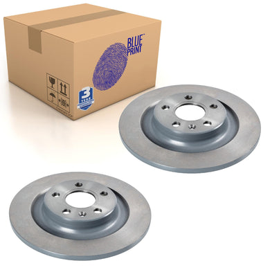 Pair of Rear Brake Disc Fits Volvo OE 31471477SK1 Blue Print ADF124366
