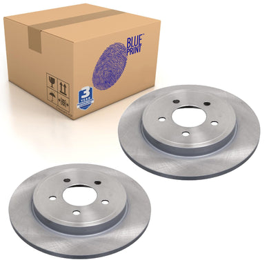 Pair of Rear Brake Disc Fits Ford Maverick OE 4947737 Blue Print ADF124371