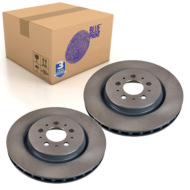 Pair of Rear Brake Disc Fits Volvo OE 30645223SK1 Blue Print ADF124381