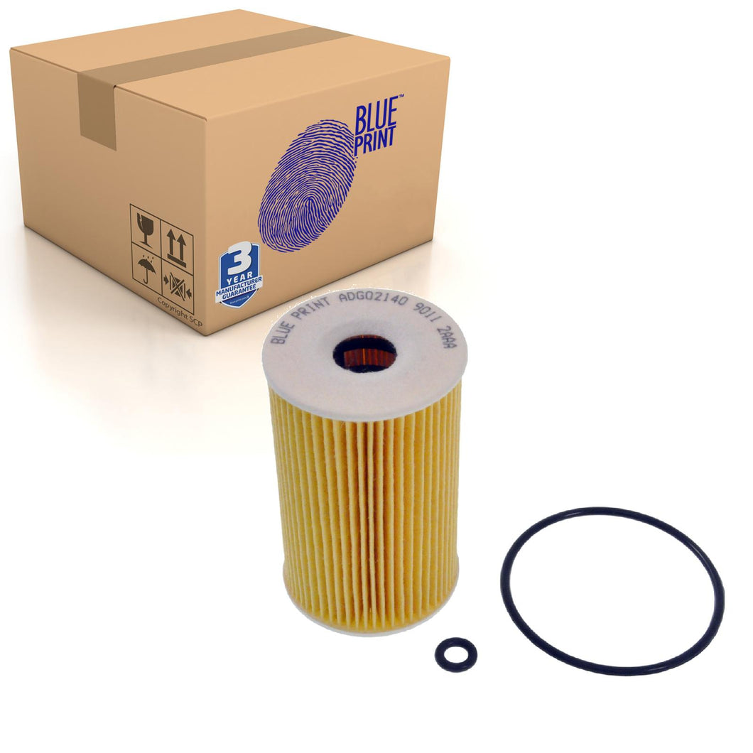 Oil Filter Inc Seal Rings Fits KIA Carens Cee’d Cerato Forte Blue Print ADG02140