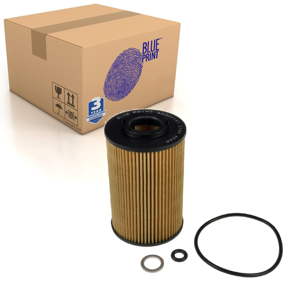 Oil Filter Inc Sealing Rings & Seal Fits KIA Sorento Hyundai Blue Print ADG02151