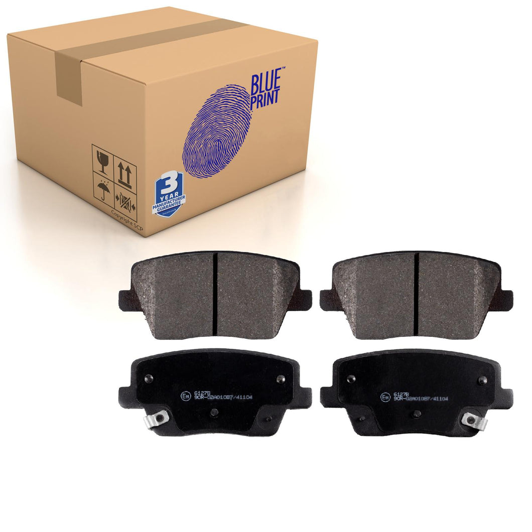 Rear Brake Pads i30 Set Kit Fits Hyundai 58302-S0A50 Blue Print ADG042185