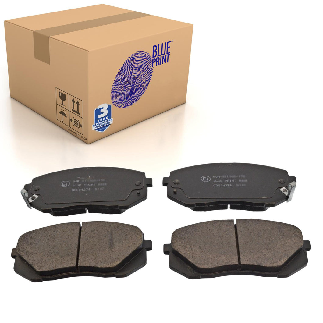 Front Brake Pads Optima Set Kit Fits Kia 58101-1DE00 Blue Print ADG04278