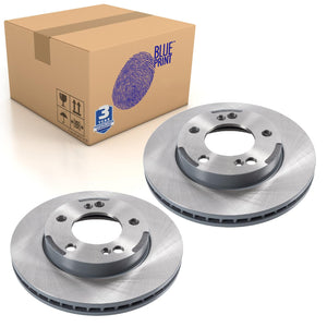Pair of Front Brake Disc Fits Ssangyong Actyon Kyron RX-Ser Blue Print ADG043113