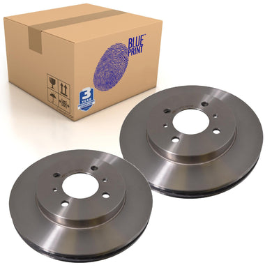 Pair of Front Brake Disc Fits Mitsubishi Colt V OE MB699285 Blue Print ADG04311