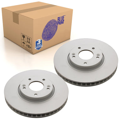 Pair of Front Brake Disc Fits KIA Carens Ceed Optima Soul Blue Print ADG043136
