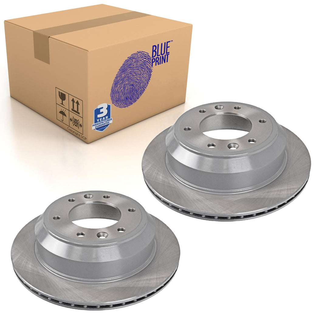 Pair of Rear Brake Disc Fits Hyundai Grand Starex Royale H- Blue Print ADG043150