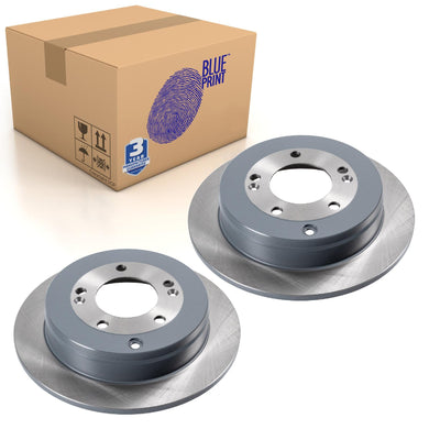 Pair of Rear Brake Disc Fits KIA Opirus Hyundai Grandeur IV Blue Print ADG043155