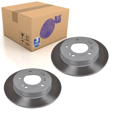 Pair of Rear Brake Disc Fits KIA Venga OE 584111P300 Blue Print ADG043156