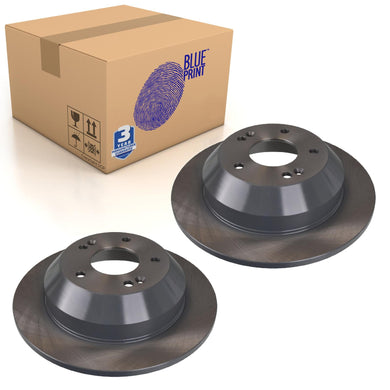 Pair of Rear Brake Disc Fits KIA Sorento 4x4 OE 584112P000 Blue Print ADG043159