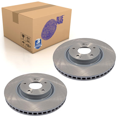 Pair of Front Brake Disc Fits KIA Optima Hyundai i40 iX35 Blue Print ADG043180