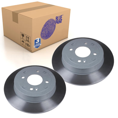 Pair of Rear Brake Disc Fits KIA Rio III OE 584110U300 Blue Print ADG043202
