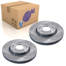 Load image into Gallery viewer, Pair of Front Brake Disc Fits Ssangyong Korando 4x4 C Blue Print ADG043214