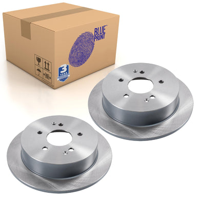 Pair of Rear Brake Disc Fits Ssangyong Korando Blue Print ADG043215