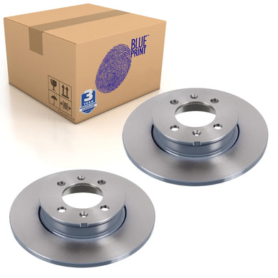 Pair of Rear Brake Disc Fits Rover OE SDB100461 Blue Print ADG043236