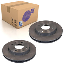 Load image into Gallery viewer, Pair of Front Brake Disc Fits Hyundai Coupe Lantra Sonata So Blue Print ADG04347