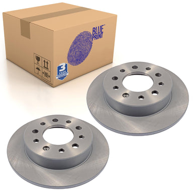Pair of Rear Brake Disc Fits Hyundai Coupe OE 584112C000 Blue Print ADG04355