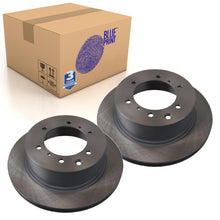 Load image into Gallery viewer, Pair of Rear Brake Disc Fits Hyundai Terracan Blue Print ADG04368