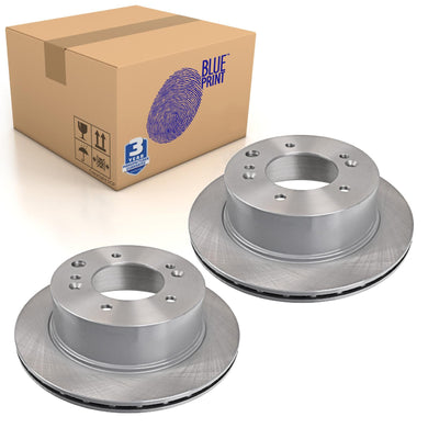 Pair of Rear Brake Disc Fits KIA Sorento OE 584113E+305 Blue Print ADG04369