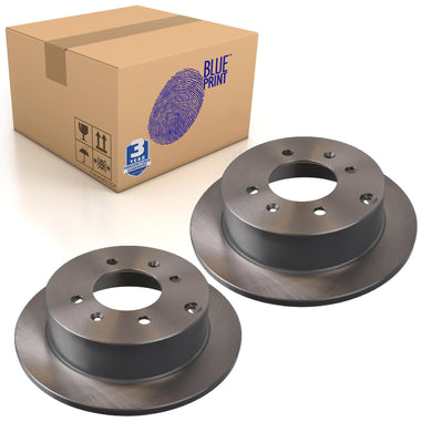 Pair of Rear Brake Disc Fits KIA Magentis II OE 584113C000 Blue Print ADG04370