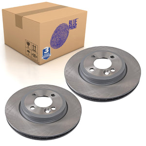 Pair of Front Brake Disc Fits Mini (BMW) Cooper 1 Cabrio S C Blue Print ADG04374