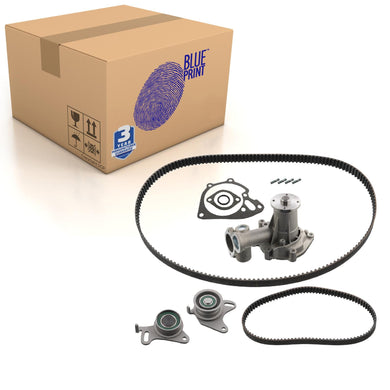 Timing Belt Kit Inc Water Pump Fits Mitsubishi Galloper L 2 Blue Print ADG073753