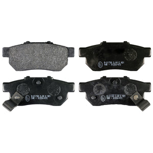 Rear Brake Pads Set Kit Fits Honda 43022-SR3-G01 Blue Print ADH24254