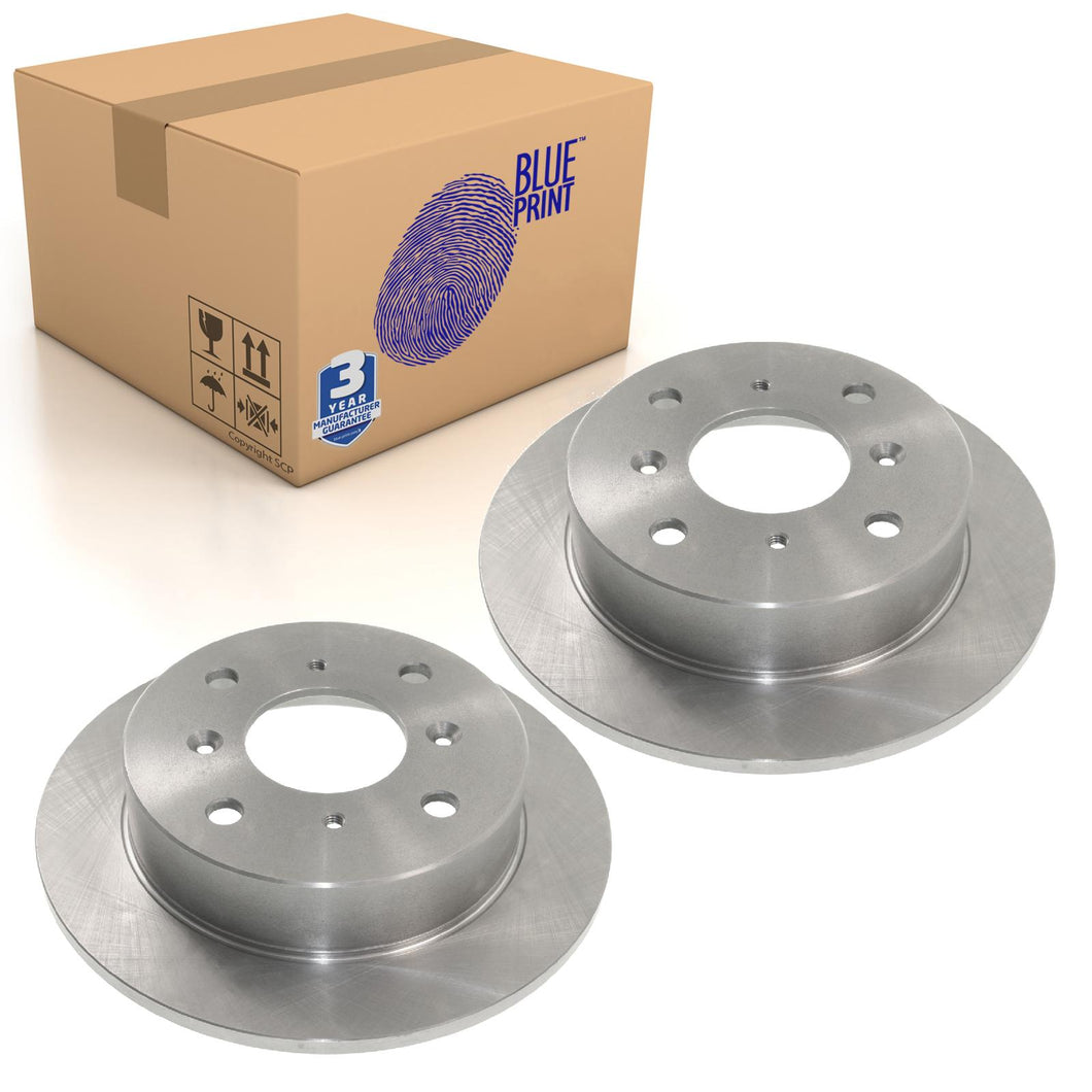 Pair of Rear Brake Disc Fits Honda Integra OE 42510ST7Z00 Blue Print ADH243113