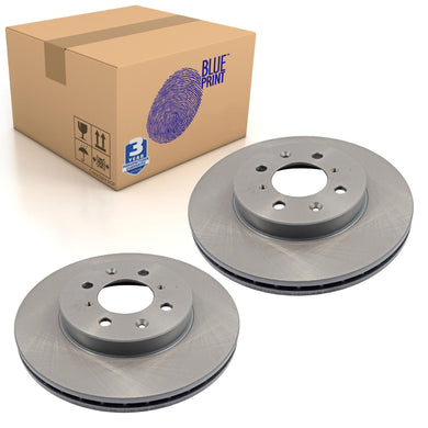 Pair of Front Brake Disc Fits Honda Airwave Ballade City Fi Blue Print ADH243114