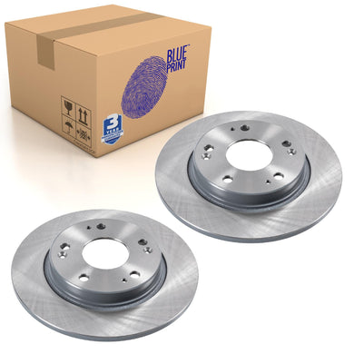 Pair of Rear Brake Disc Fits Honda CR-Z OE 42510SZTG52 Blue Print ADH243120
