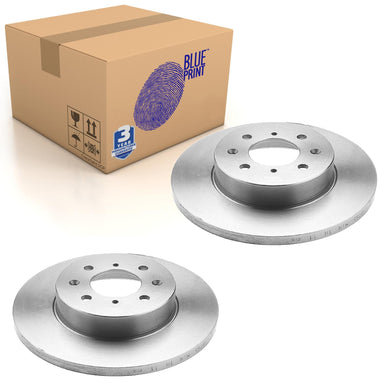 Pair of Front Brake Disc Fits Rover OE SDB100500 Blue Print ADH243135