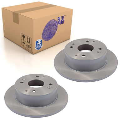 Pair of Rear Brake Disc Fits Honda Accord VI OE 42510S1AE00 Blue Print ADH24352