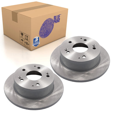 Pair of Rear Brake Disc Fits Honda Accord VI OE 42510S1AE20 Blue Print ADH24353