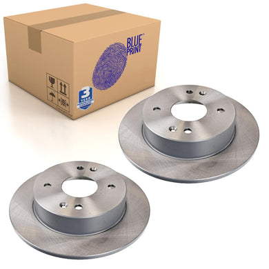 Pair of Rear Brake Disc Fits Honda Accord OE 42510S84A50 Blue Print ADH24361