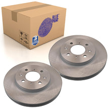 Load image into Gallery viewer, Pair of Front Brake Disc Fits Honda Civic VII Blue Print ADH24365
