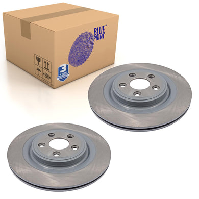 Pair of Rear Brake Disc Fits Jaguar S-Type XF Sportbrake XJ Blue Print ADJ134303
