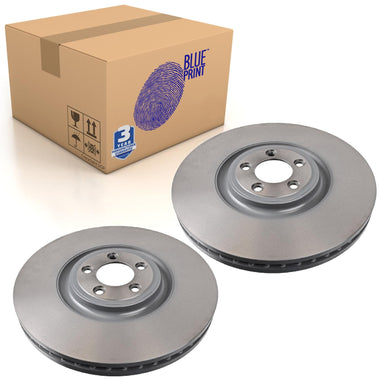 Pair of Front Brake Disc Fits Jaguar XFR XFRS Sportbrake XJ Blue Print ADJ134316