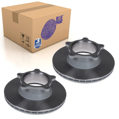 Pair of Front Brake Disc Fits Tata Telco Safari Telcoline Blue Print ADJ134335