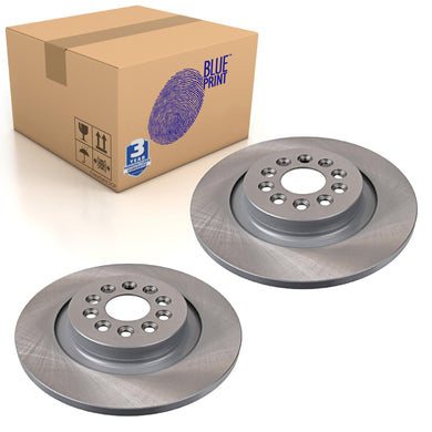 Pair of Rear Brake Disc Fits Jaguar S-Type XJ8 XJR Blue Print ADJ134339