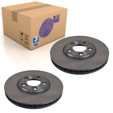 Pair of Front Brake Disc Fits Jaguar S-Type OE XR858130 Blue Print ADJ134342
